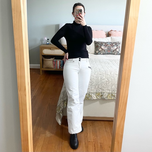 Obermeyer Pants - Obermeyer Malta White Ski Pants